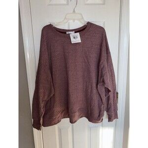 NWT Hanes Originals Crew Neck Sweatshirt Women’s Mulled Berry 3X Fleece